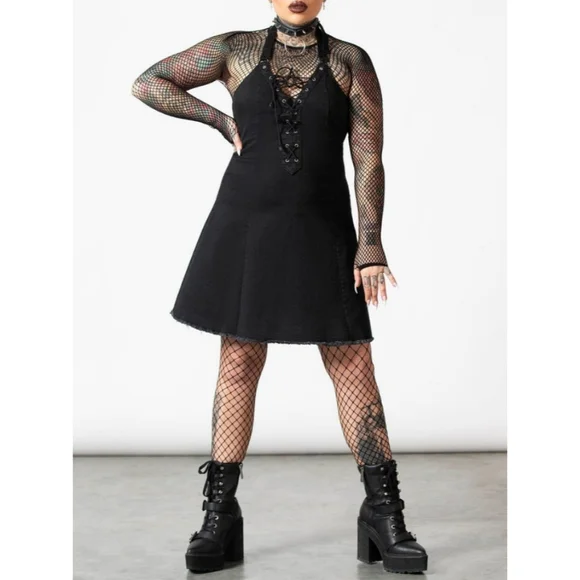Killstar Subzero Halter Dress - Picture 4 of 9